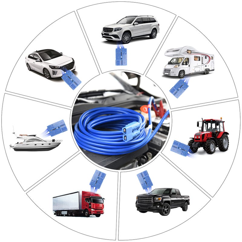 TOPDC Quick Connect Power Cable 1 Gauge 5 Feet Jumper Cables for Car, SUV and Trucks Battery, Heavy Duty Automotive Booster Cables for Jump Starting Dead or Weak Batteries - Image 4